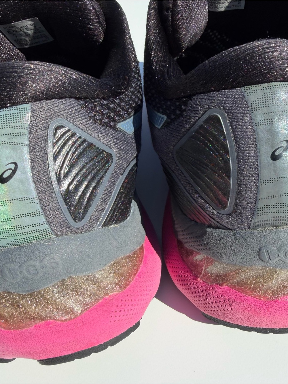 ASICS Women's Gel-Nimbus 23 Walking‎ Running Shoes - Size 9 - Black/Pink - Picture 10 of 13